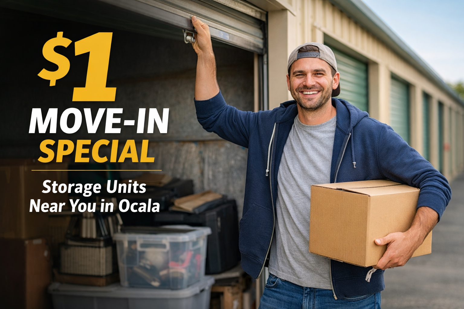 $1 Move-In Special — Get Secure Storage in Ocala for Just $1 Your First Month!